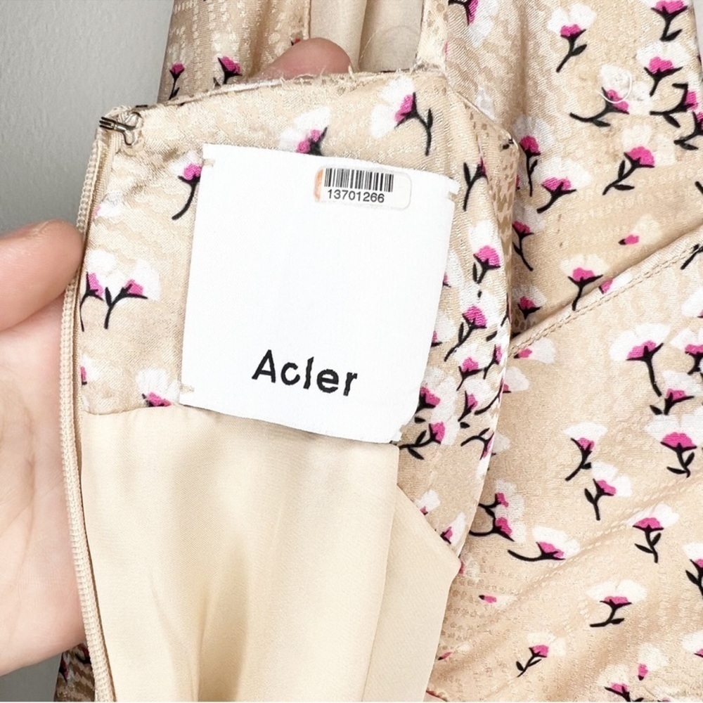 Acler Vales Ditsy Blossum Midi Dress size 6 romantic formal evening luxury - Picture 5 of 10